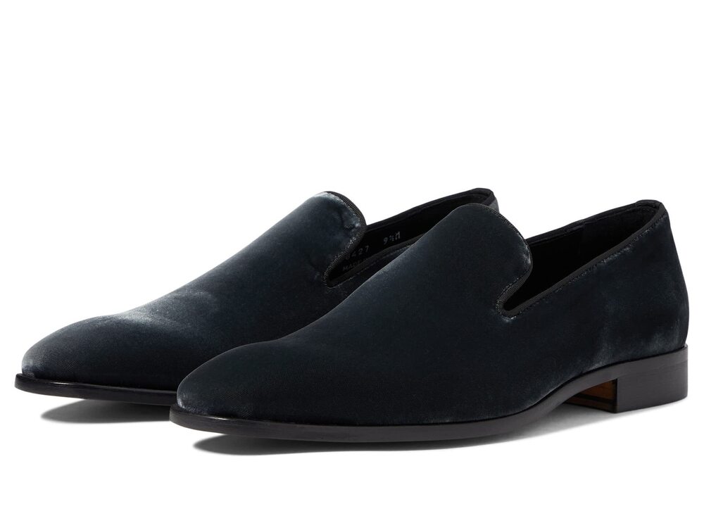 MASSIMO MATTEO VELVET SLIP-ON GREY 10 D (M)